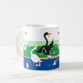 Schwan-Gespräch? Kaffeetasse (Vorderseite Links)