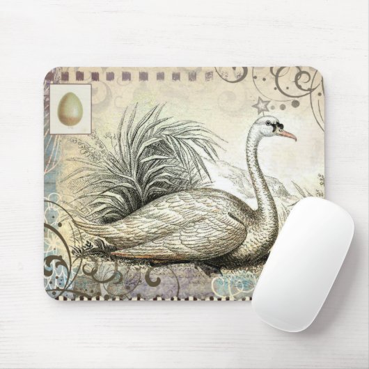 Schwan-Grafik Mousepad (Mit Mouse)