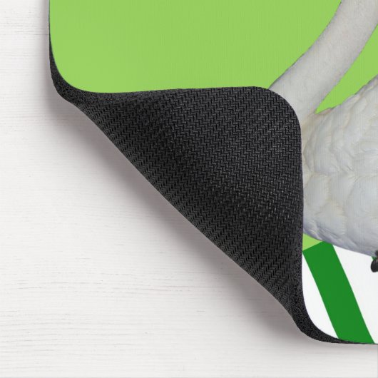 Schwan Green Stripe Maus Pad! Mousepad (Ecke)