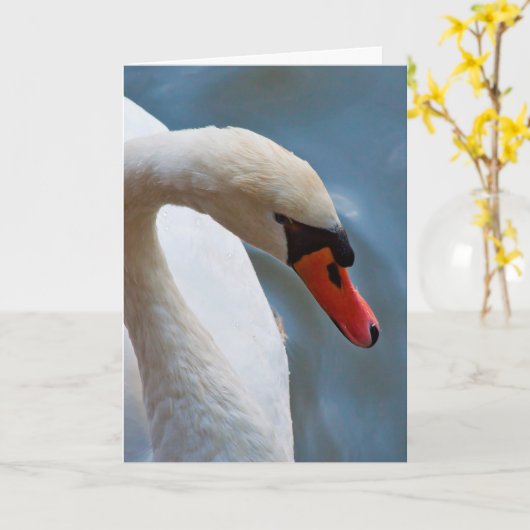 Schwan-Gruß-Karte Karte (Gelbe Blume)