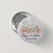 Schwan-Hochzeitsservietten Button (Vorne & Hinten)