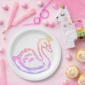 Schwan in der Krone, für Prinzessin Pappteller (Party)