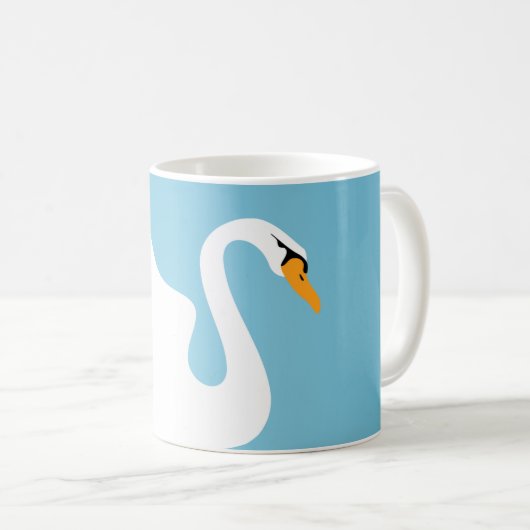 Schwan Kaffeetasse (VorderseiteRechts)