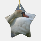 Schwan Keramik Ornament (Links)
