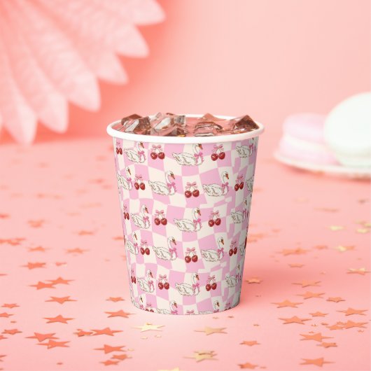 Schwan & Kirsche Papierbecher Coquette (Insitu)
