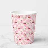 Schwan & Kirsche Papierbecher Coquette (Vorderseite)