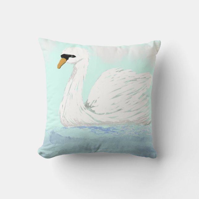 Schwan Kissen (Vorderseite)
