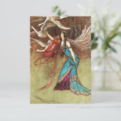 Schwan-Königin-Einladungen Einladung (Stehend Vorderseite)