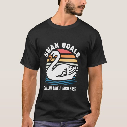 Schwan Kostüm See Schwan T-Shirt (Vorderseite)