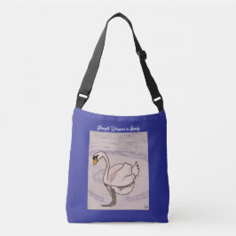 Schwan- Kraft in Beauty Deep Blue eingeschlossen Tragetaschen Mit Langen Trägern