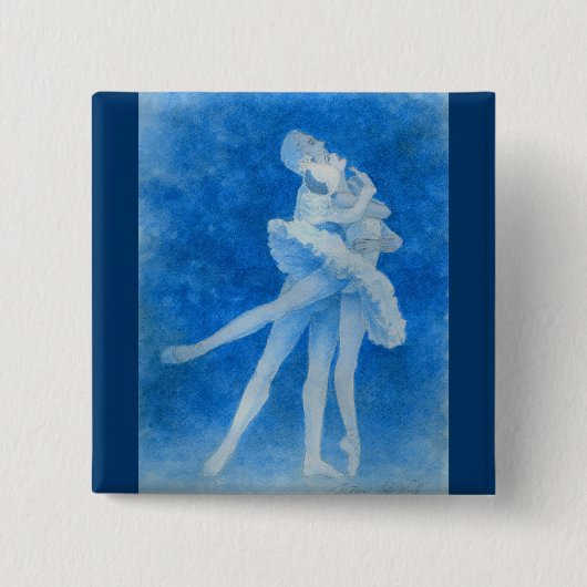 Schwan Lake Pas de Deux Button (Vorderseite)