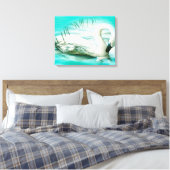 Schwan Leinwanddruck (Insitu (Schlafzimmer))