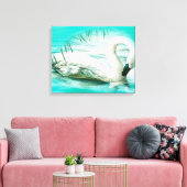 Schwan Leinwanddruck (Insitu (Wohnzimmer))