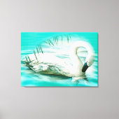 Schwan Leinwanddruck (Vorderseite)