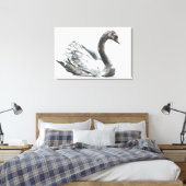 Schwan Leinwanddruck (Insitu (Schlafzimmer))