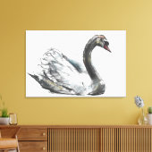 Schwan Leinwanddruck (Insitu (Wohnzimmer))