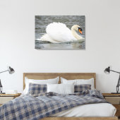Schwan Leinwanddruck (Insitu (Schlafzimmer))