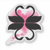 Schwan Liebe Aufkleber (Vorderseite)