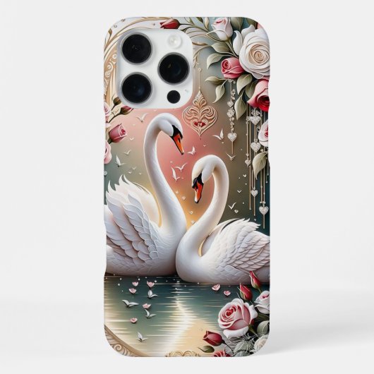Schwan Liebe iPhone Hülle (Rückseite)