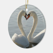 Schwan-Liebe Keramikornament (Links)