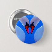 Schwan-Liebe, romantisches Herz-geformte Hälse Button (Vorne & Hinten)