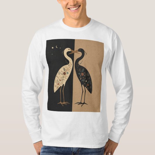 Schwan Liebe T-Shirt (Vorderseite)