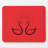 Schwan-Mauspad Mousepad (Vorne)