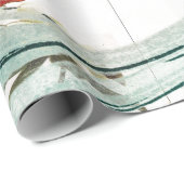 SCHWAN MIT BLUMEN Verpackungs-Papier Geschenkpapier (Rolleneckpunkt)