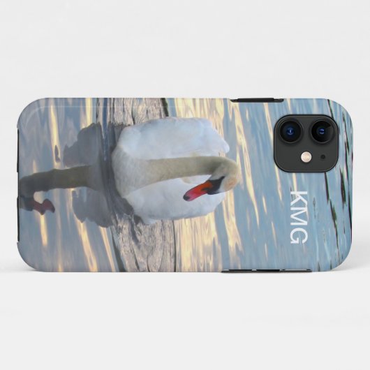 Schwan mit Reflektion Case-Mate iPhone Hülle (Rückseite (Horizontal))