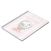 Schwan mit rosa Streifen   Notizblock (Linke Seite)