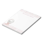 Schwan mit rosa Streifen   Notizblock (Rotiert)