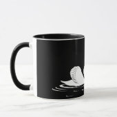 Schwan-Paar-Schwarz-Tasse Tasse (Links)