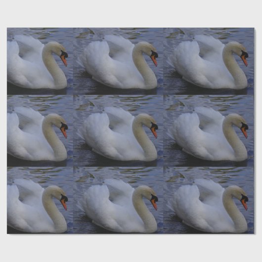 Schwan-Packpapier Geschenkpapier (Flach)
