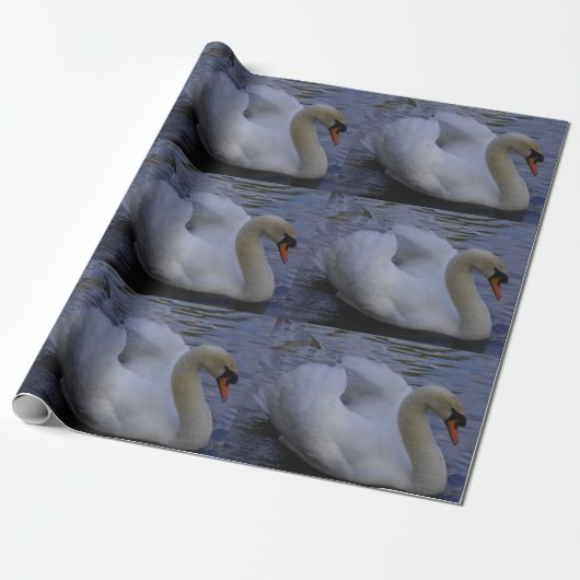 Schwan-Packpapier Geschenkpapier (Ungerollt)