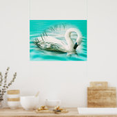 Schwan Poster (Küche)
