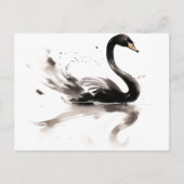 Schwan Postkarte (Vorderseite)