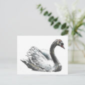 Schwan Postkarte (Stehend Vorderseite)