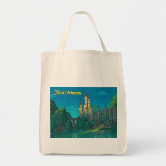 Schwan-Prinzessin Castle Tote Tragetasche (Vorne)