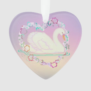 Schwan-Prinzessin Herzverzierung Ornament