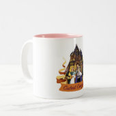 Schwan-Prinzessin - niedlichste Paar-Tasse Zweifarbige Tasse (Vorderseite Links)