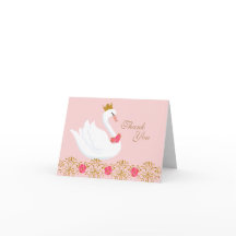 Schwan-Prinzessin Thank You Note