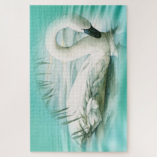 Schwan Puzzle (Vertikal)