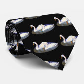 Schwan-Reflexions-Krawatte Krawatte (Gerollt)