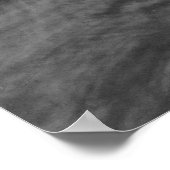 Schwan. Roath Park Lake, Cardiff, Wales B&W Poster (Ecke)