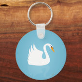 Schwan Schlüsselanhänger (Vorderseite)