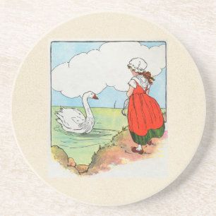 Schwan, Schwan, über das Meer. Schwimmen, Schwan, Getränkeuntersetzer