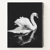 Schwan schwarz und weiß notizblock (Rückseite)