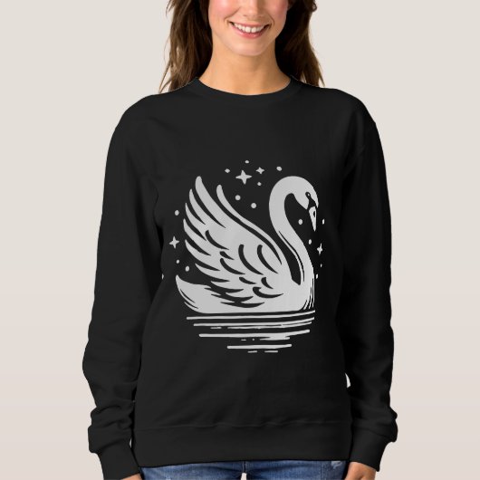 Schwan Sweatshirt (Vorderseite)