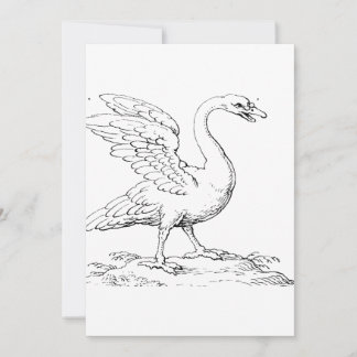 Schwan Symbol der Liebe und Treue Fine Art Einladung