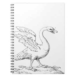 Schwan Symbol der Liebe und Treue Fine Art Notizblock